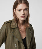ELVA LEATHER BIKER JACKET