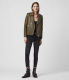 ELVA LEATHER BIKER JACKET
