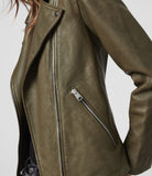 ELVA LEATHER BIKER JACKET